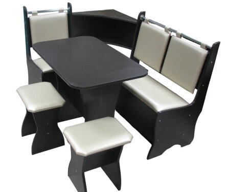 Кухонный уголок Аленка-15 (комплект со столом и табуретами) венге / терра эффект 101 